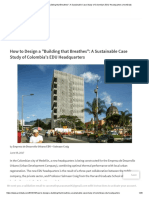 How To Design A - Building That Breathes - A Sustainable Case Study of Colombia's EDU Headquarters - ArchDaily PDF