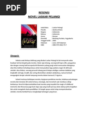 Resensi Novel Laskar Pelangi