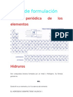 Tema de Formulación