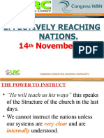 Effectively Reaching Nations.: 14 November 2010