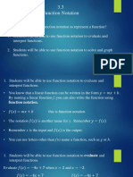 3.3 Function Notation