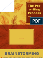 The Pre-Writing Process - PPTX REPORT...