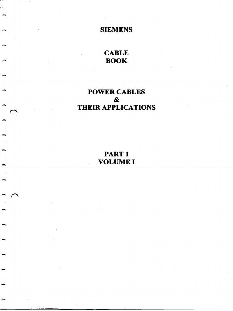 Siemens Power Cables Amp Their Applications PDF | PDF