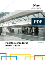 ES - Manual para el usuario puertas correderas