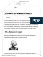 Einstein essay. Academic writing help