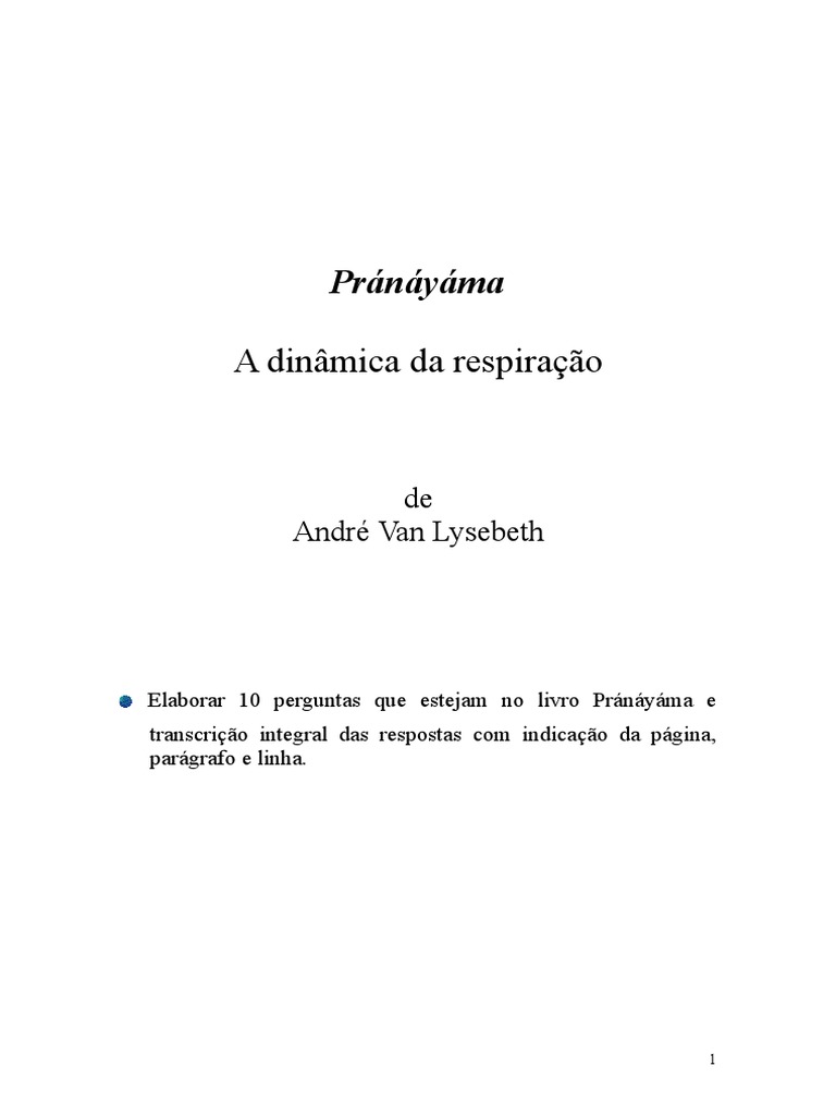 Pránáyáma Livro | PDF | Relâmpago | Prana