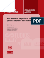 Tres Avenidas de Políticas Sociales para Las Capitales de Colombia PDF