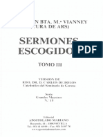 Sermones Escogidos de San Juan Maria Vianney - Tomo III