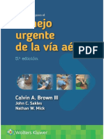 Manual Walls para El Manejo Urgente de La Vía Aérea, 5a Ed. - Calvin A. Brown PDF