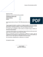 Carta para Retiro Modificada