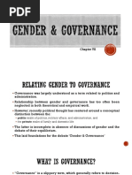 Gender and Governance