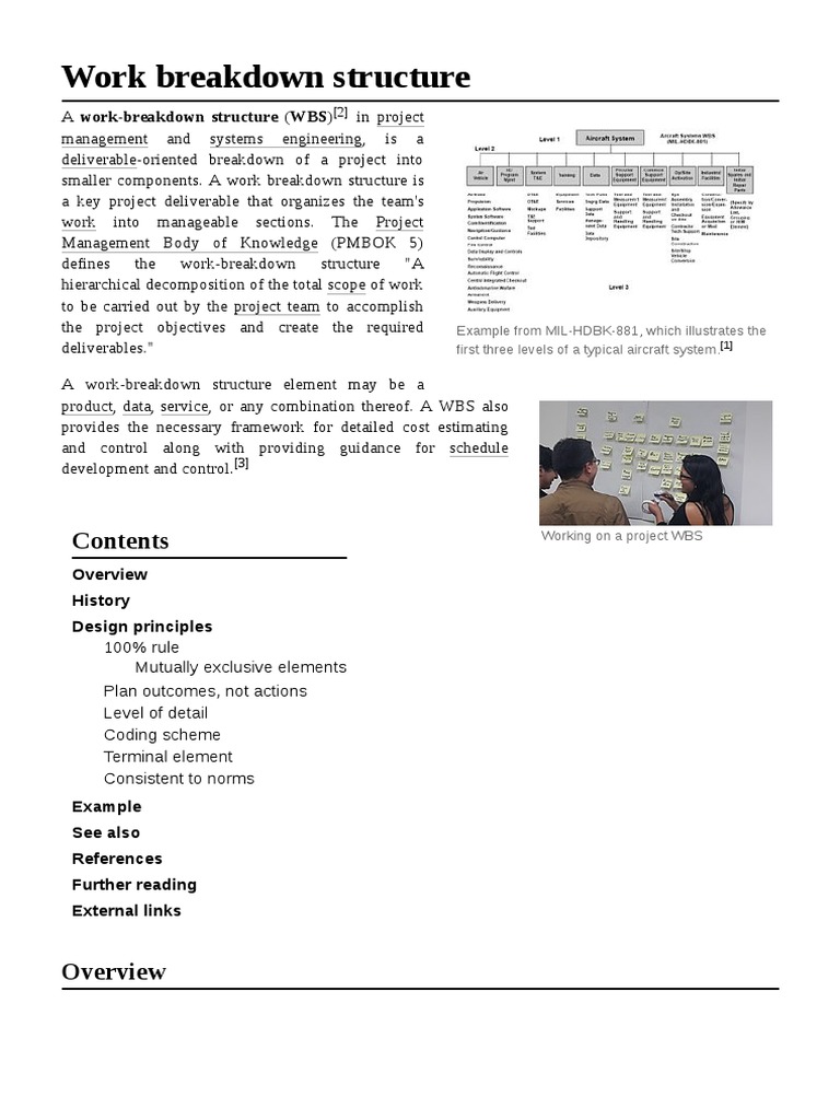 Work Breakdown Structure | PDF | Business | Engineering