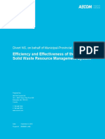 Efficiency and Effectiveness of The Solid Waste Resource Management System