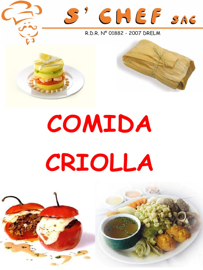 LIBRO DE COMIDA CRIOLLA - PDF Versión 1 PDF | PDF | Cilantro | Caldo