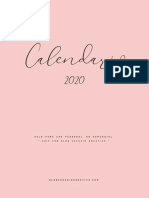 2020 Calendario V