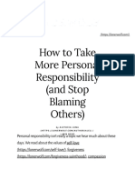 How To Take More Personal Responsibility (And Stop Blaming Others) LonerWolf