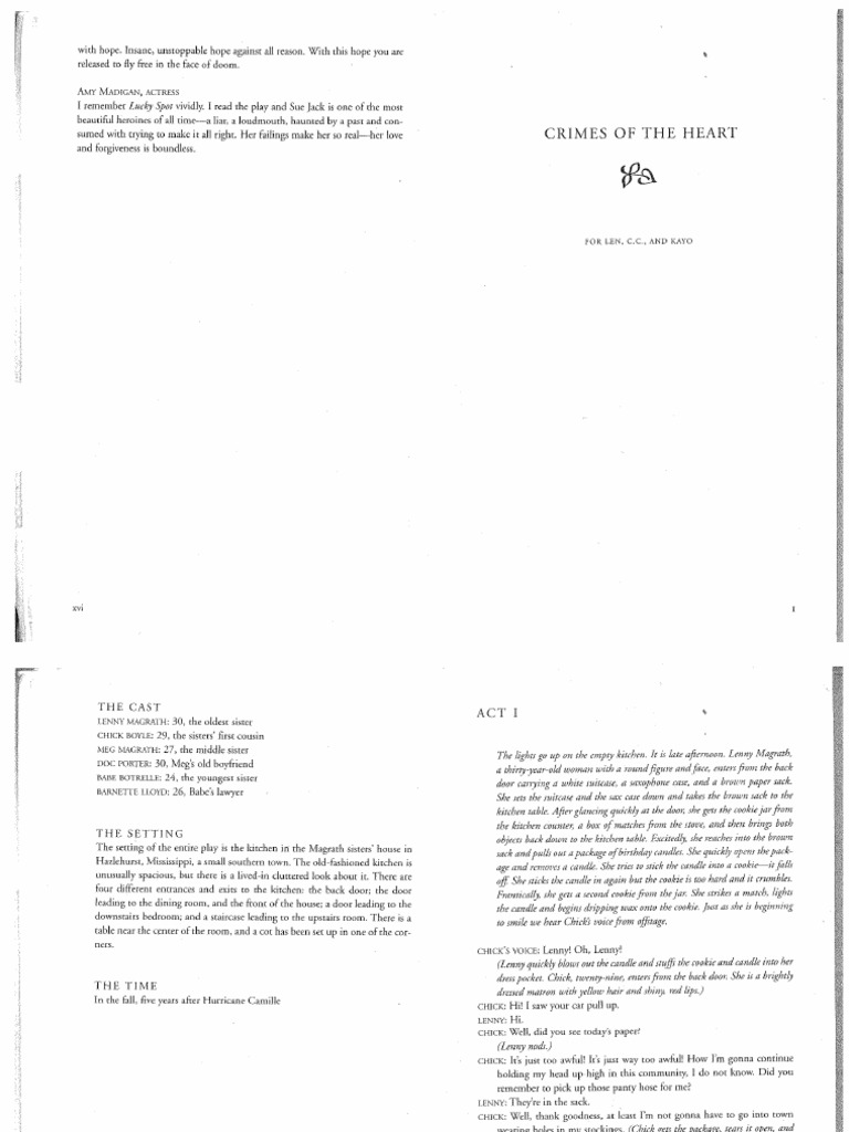 Henley, Beth Crimes of The Heart PDF