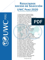 UWC Resultados Tercera Etapa - PS 2020