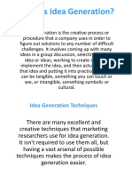 Generation | PDF | Entrepreneurship | Brainstorming