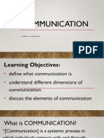 Understanding the Process and Elements of Communication