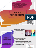 Bolsa periodontal: concepto, clasificación y características clínicas
