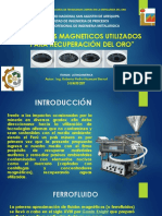 LIQUIDOS MAGNETICOS UTILIZADOS PARA RECUPERACIÓN DEL ORO Ponencia PDF