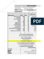 Receta Estandar Proyecto Final