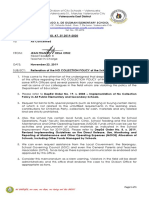 School Memorandum No. 47 (REITERATION OF THE NO COLLECTION POLICY)