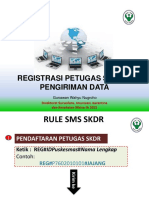 Registrasi Via SMS Dan Pengiriman Data