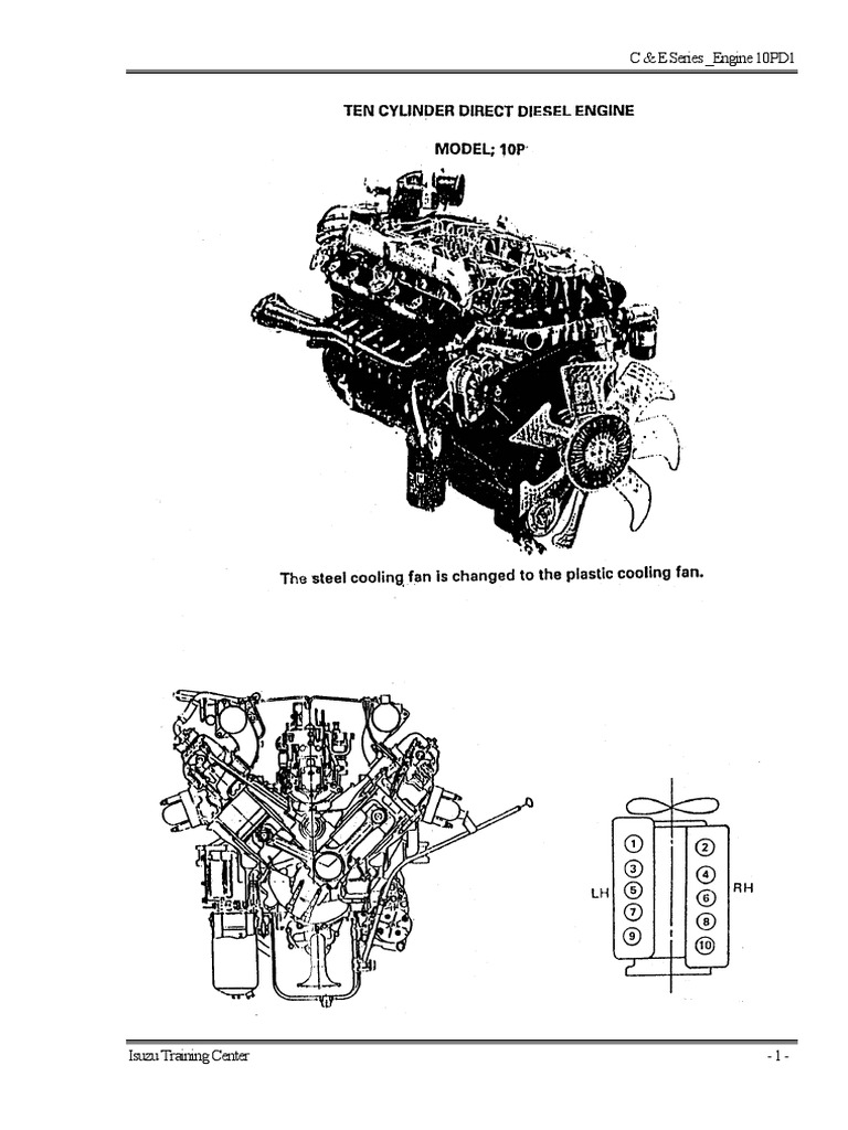 Isuzu 10PD1 Engine Overview | PDF | Technology & Engineering