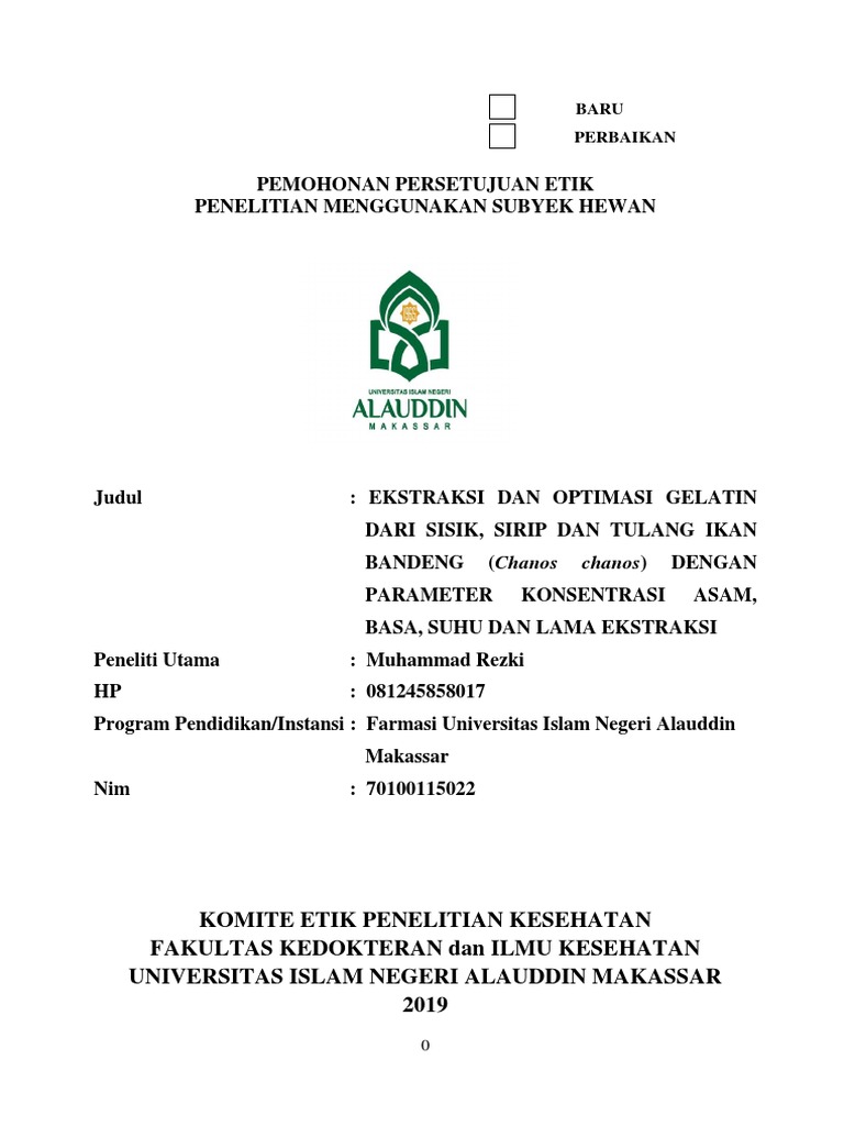 3 Protokol Etik Hewan | PDF