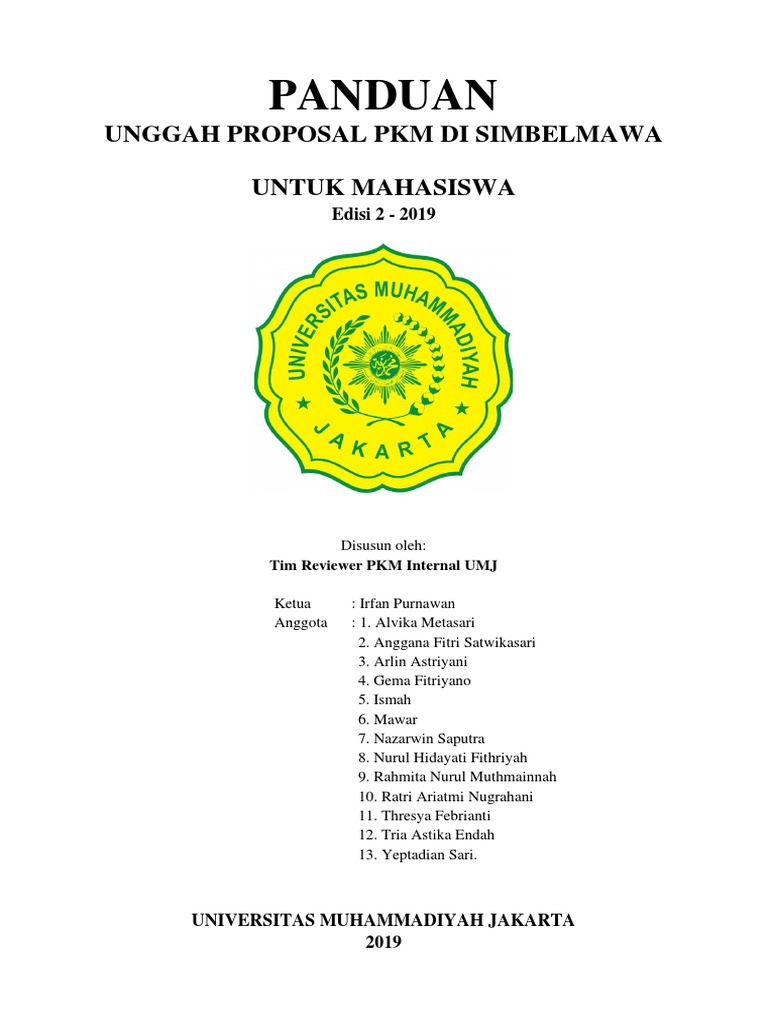 Panduan Mahasiswa Unggah Proposal PKM Simbelmawa PDF | PDF | Karier ...