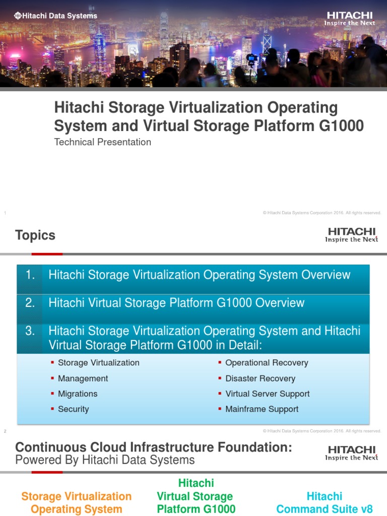 Hitachi G1k Technical Presentation - 2016 | PDF | Virtualization | Flash  Memory