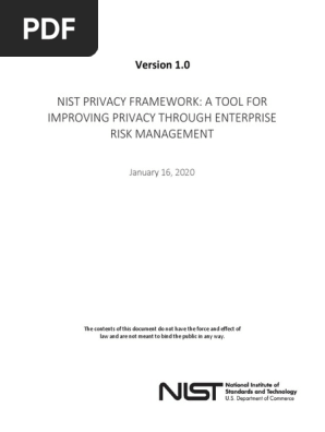 Nist Privacy Framework
