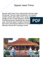 Kebudayaan Jawa Timur dan Pembagian Wilayah Kebudayaannya