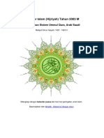 Kalender Islam Ummulqura Tahun 2003 M