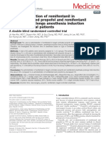 Pre-Administration of Remifentanil