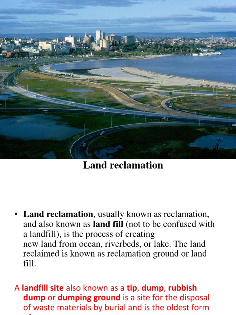 Understanding Land Reclamation Process | PDF | Social Science | Science ...