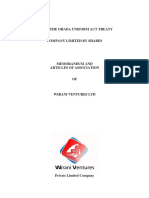 Wirani LTD Articles of Association PDF