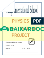 Physics Investigatory Project Abhishek Class Xii Electromagnetic