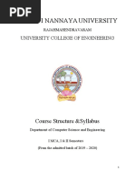 MCA FINAL SYLLABUS AND MQP