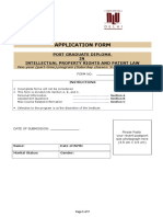 APPLICATION FORM PG Diploma IPR August 7 10