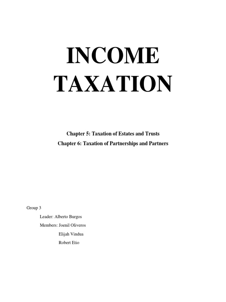 Income Tax - Estate Tax | PDF | Trust Law | Tax Deduction