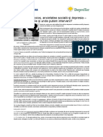 Atasamentul Anxios Si Depresia PDF