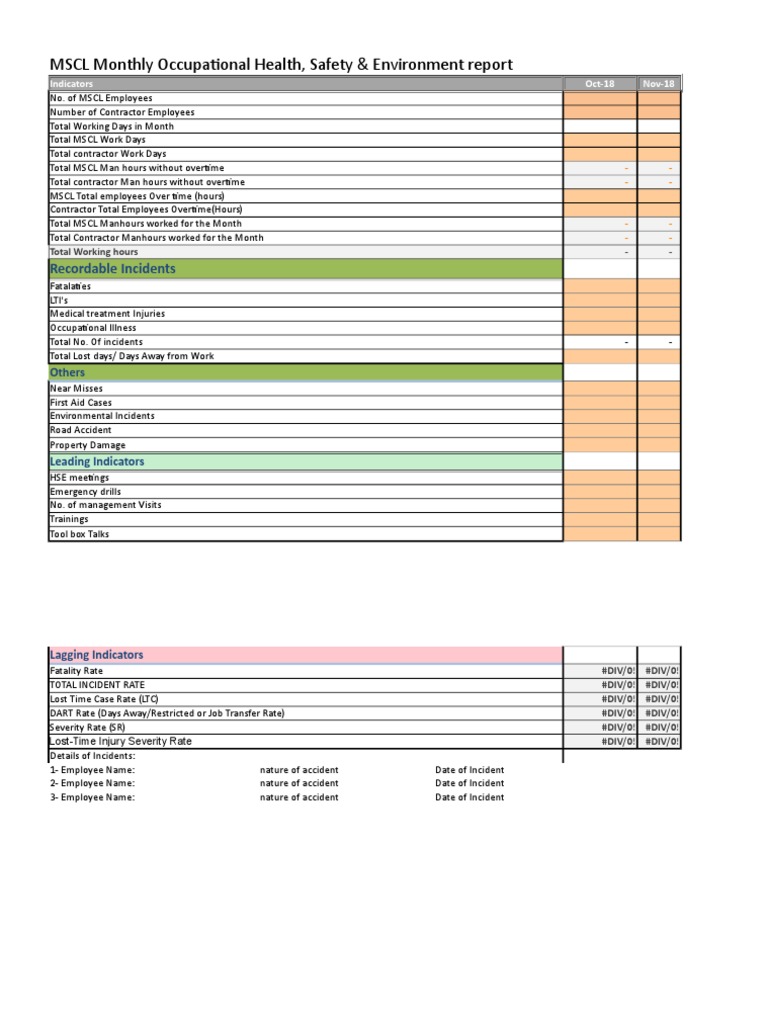 MSCL Occupational Health & Safety Report | PDF | Traffic Collision ...