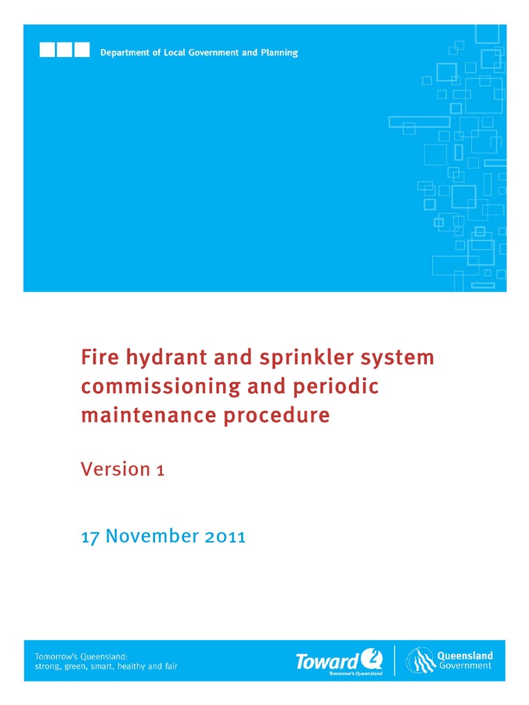 Draft Fire Hydrant Sprinkler Procedure PDF | PDF | Fire Sprinkler ...