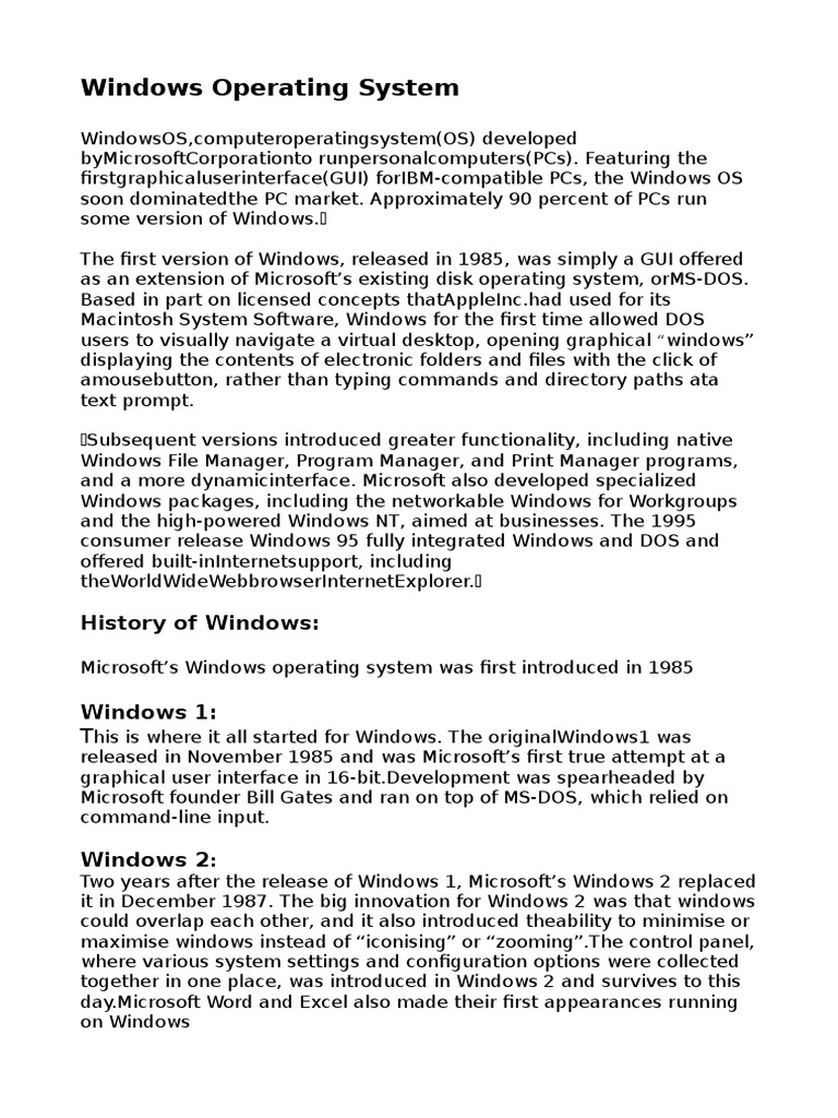 Vedant Pdf Microsoft Windows Graphical User Interfaces
