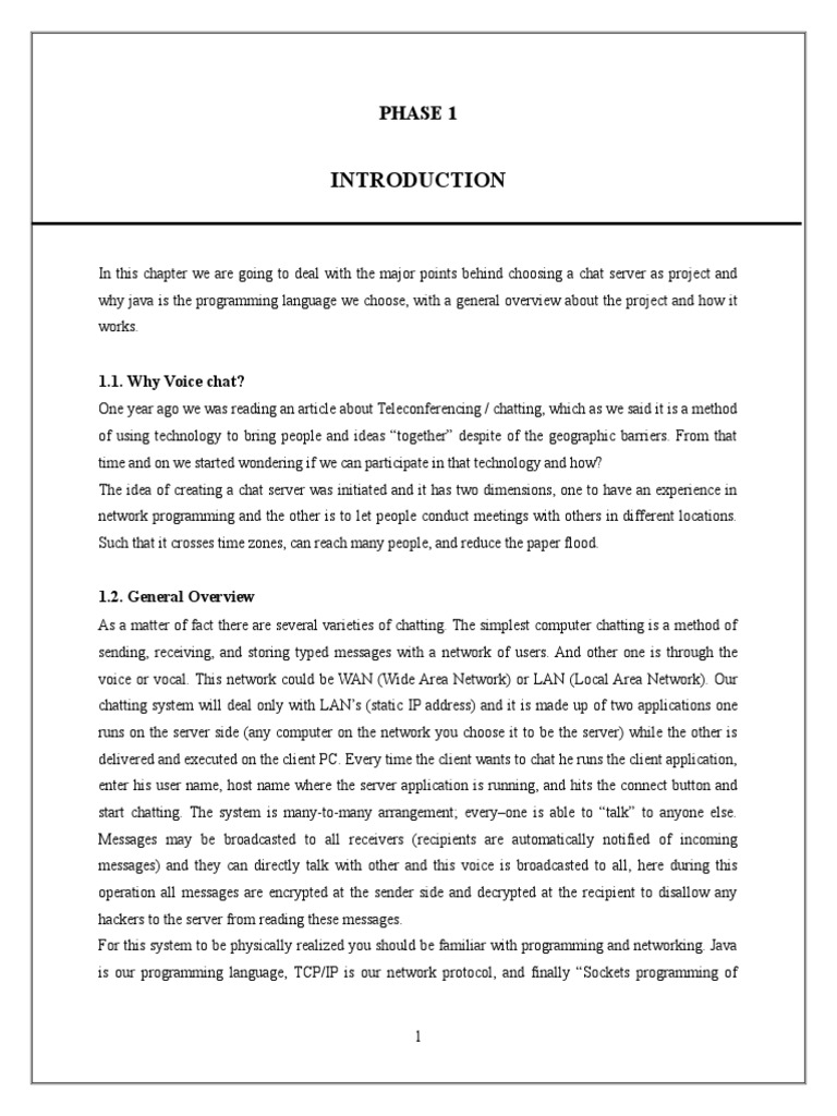 Java Voice Chat Server Project Overview | PDF | Software Testing | Java ...