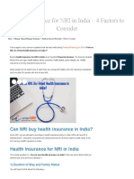 Health Insurance for NRI in India - 4 Factors to Consider WiseNRI