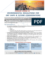 Advanced Course in Environmental Regulations For Dry Ships & Future Considerations PDF